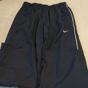 Nike Black Track Pants with White Detailing
